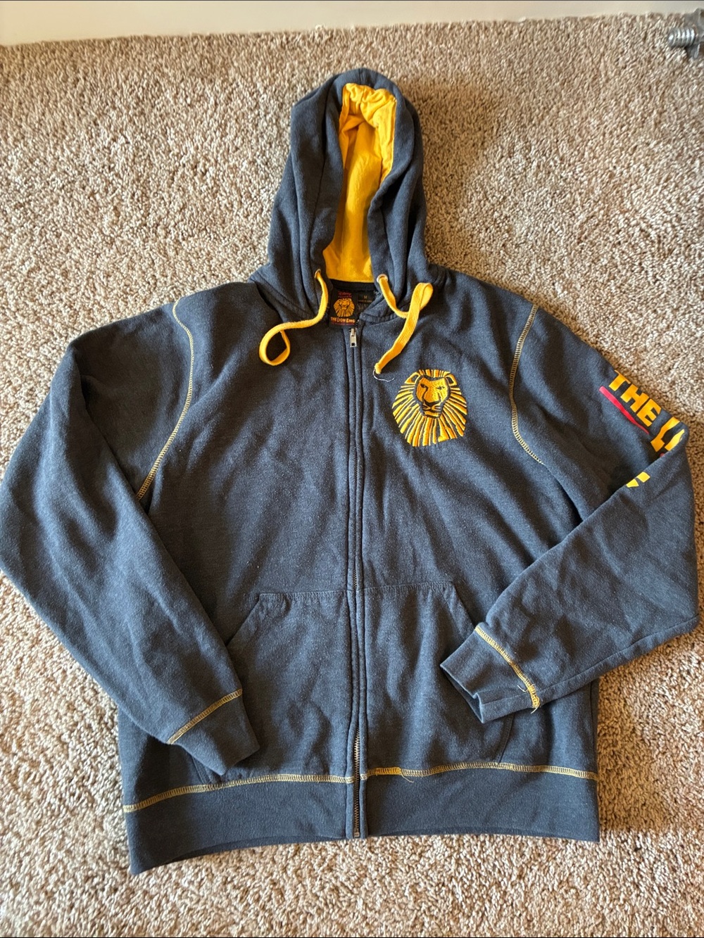 Disney Gray & Yellow The Lion King Hoodie
